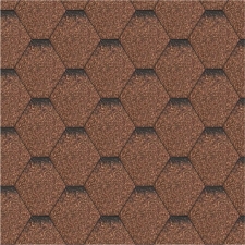 Гнучка Бітумна черепиця SHINGLES Hexagonal Сота коричнева