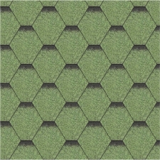 Гнучка Бітумна черепиця SHINGLES Hexagonal Сота зелена