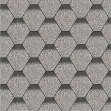 Гнучка Бітумна черепиця SHINGLES Hexagonal Сота сіра